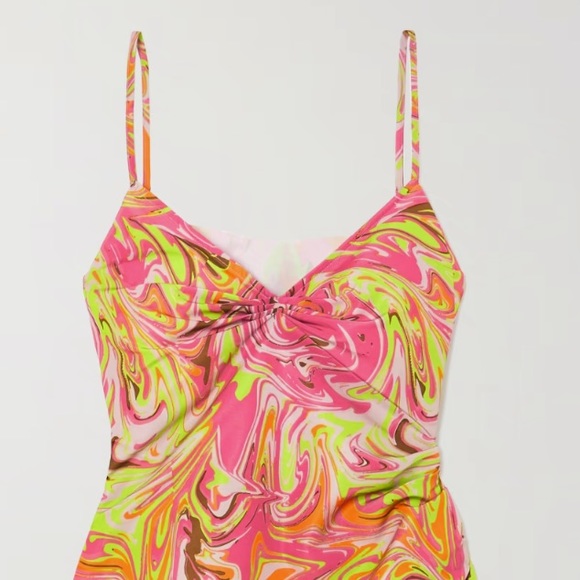 MAISIE WILEN — ASYMMETRIC PRINTED MINI-DRESS - Picture 3 of 5